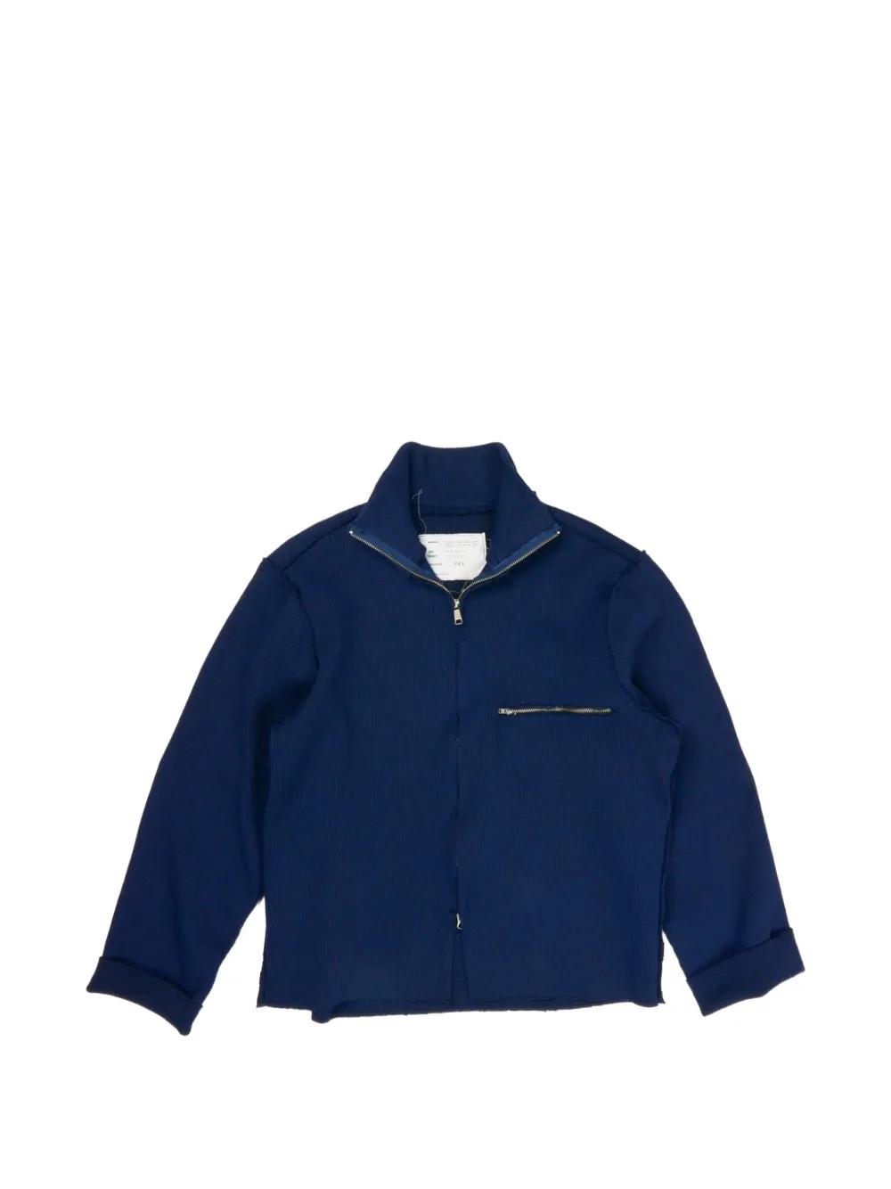 Camiel Fortgens Zip-Up Cardigan in Blue | Lyst