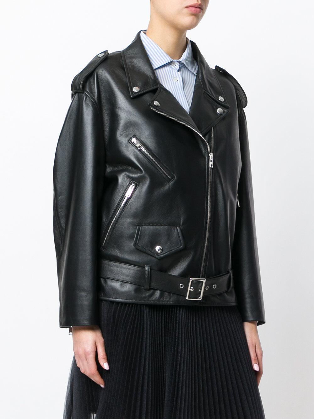 prada leather biker jacket