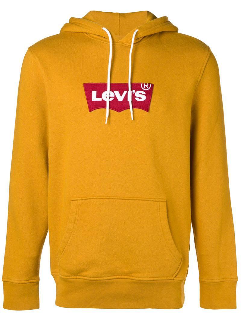 mustard levis hoodie