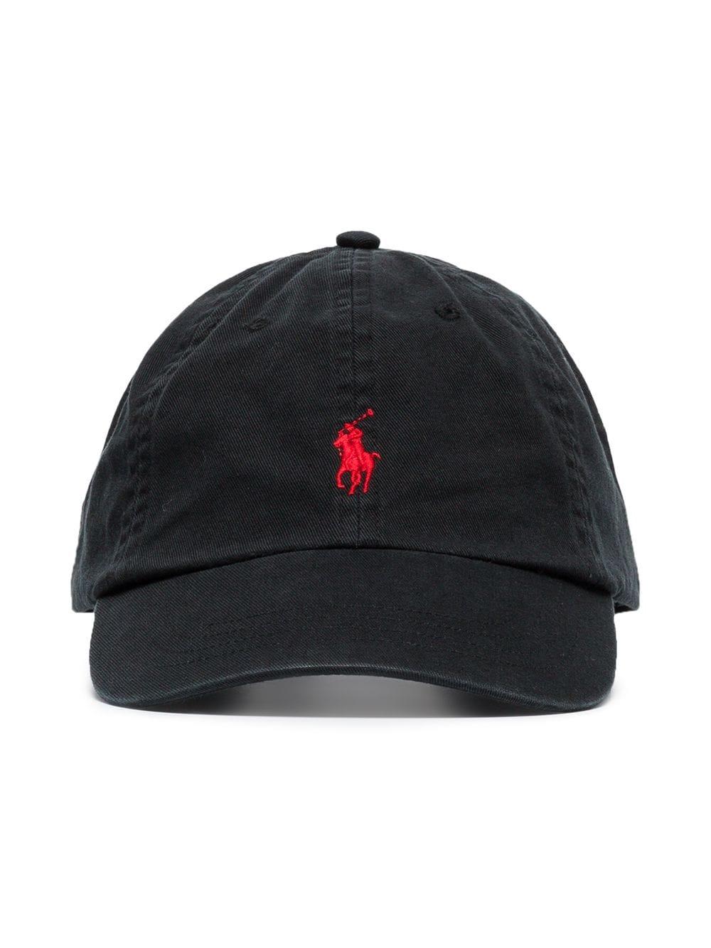 Polo Ralph Lauren Logo-embroidered Cotton Cap in Black for Men | Lyst