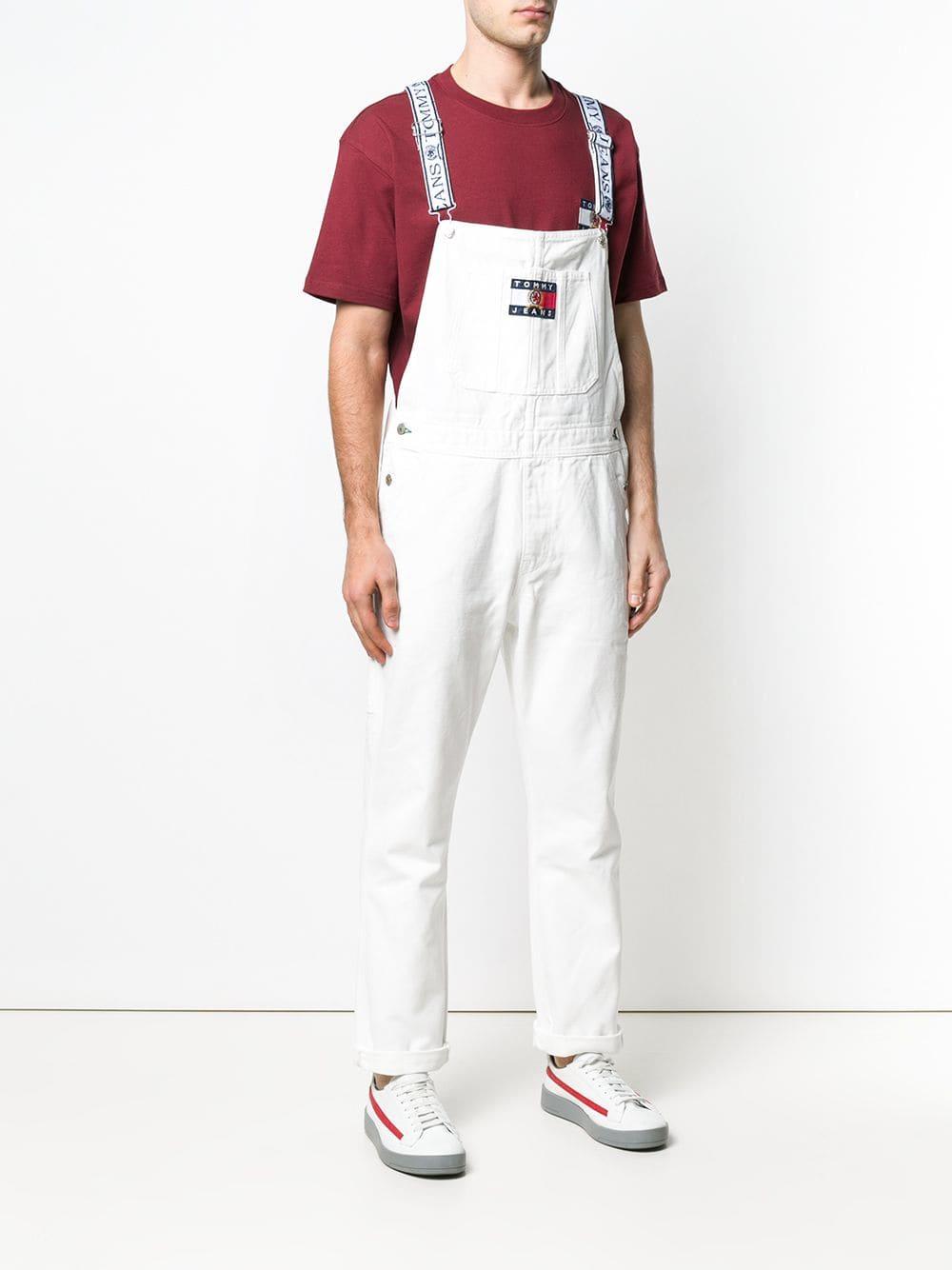 white tommy hilfiger overalls