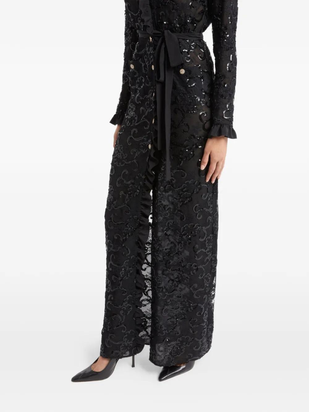 alessandra rich sequin embellished evening dress Alessandra Rich Bow-detailed Silk-satin And Sequin-embellished Lace Midi Dress - Women - White Dresses