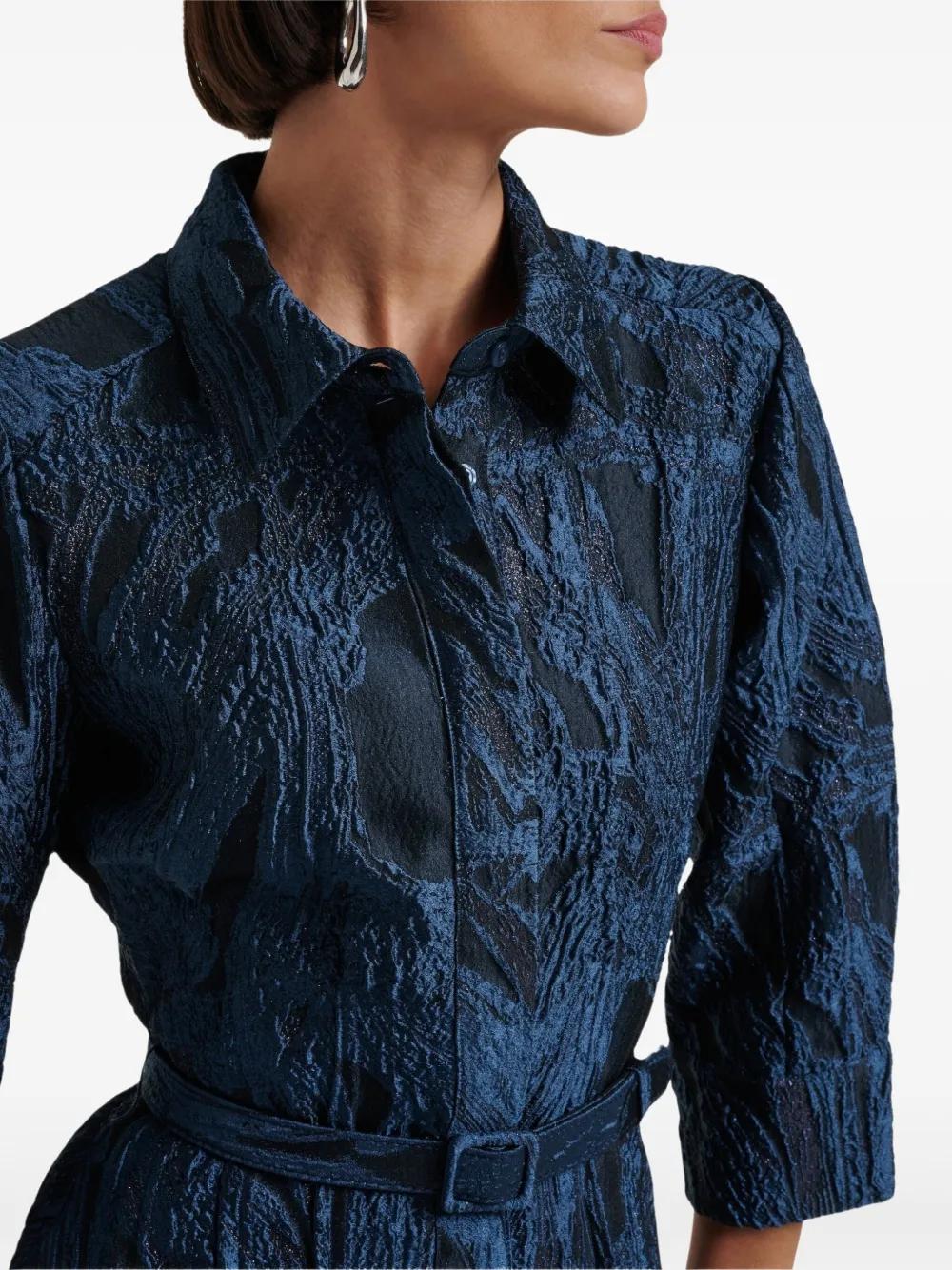 Jonathan Simkhai ワンピース Courtney jacquard gown1000031 Jonathan Simkhai Courtney Jacquard Gown in Blue | Lyst