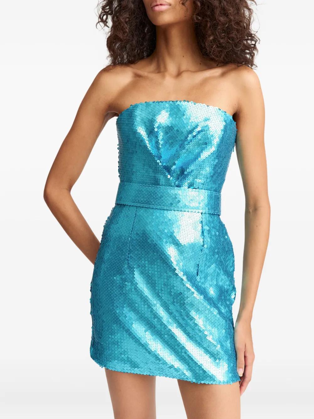 16 arlington blue dress MINELLI MIDI DRESS IN BABY BLUE CREPE, 12 - 16Arlington
