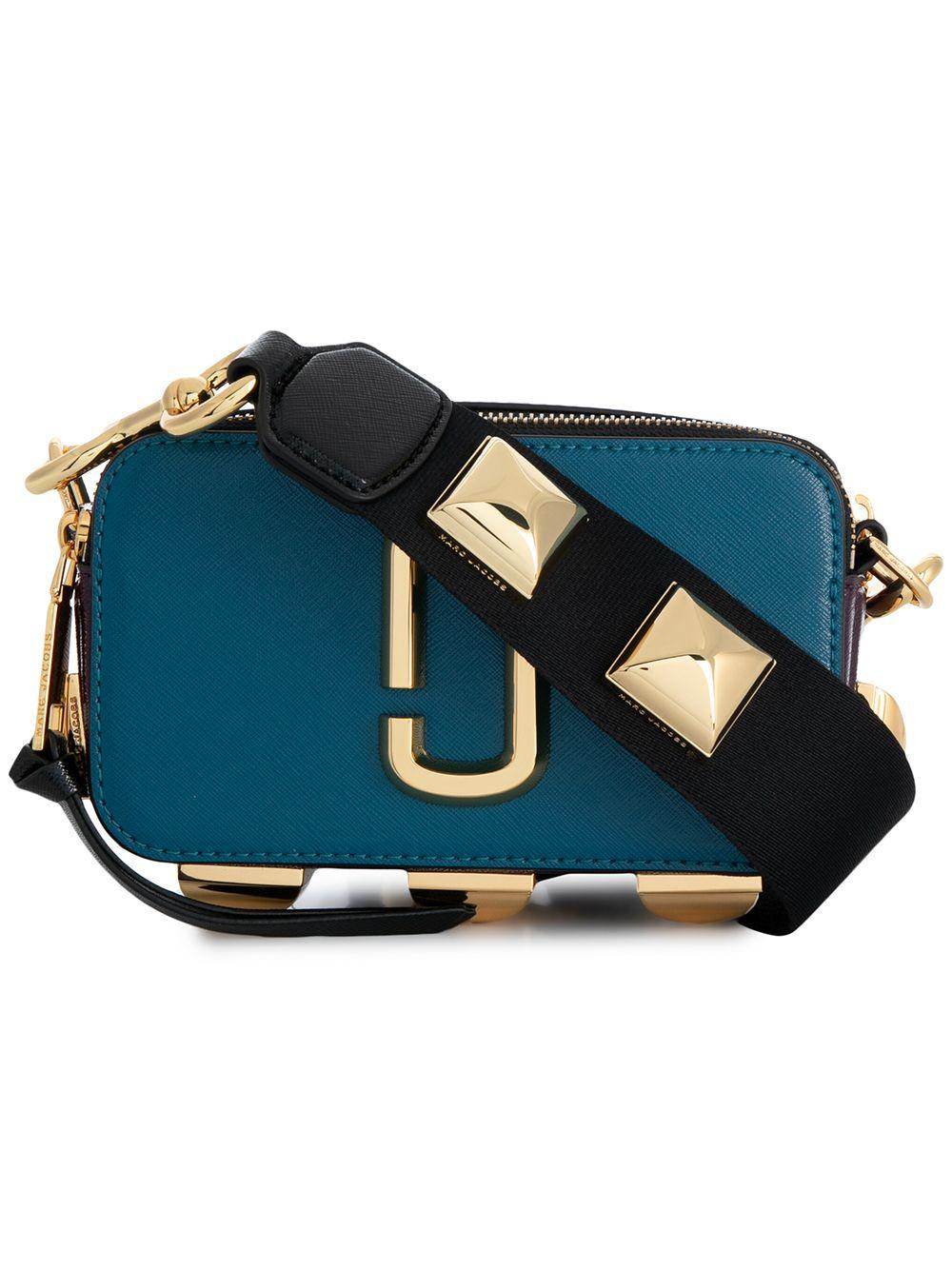 Marc Jacobs Leather Snapshot Crossbody Bag in Blue - Lyst