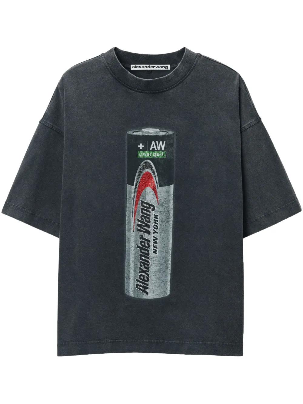 T-shirt Alexander Wang Taille S - Couleur Crème, Coupe Décontractée, Occasion Très Bon état