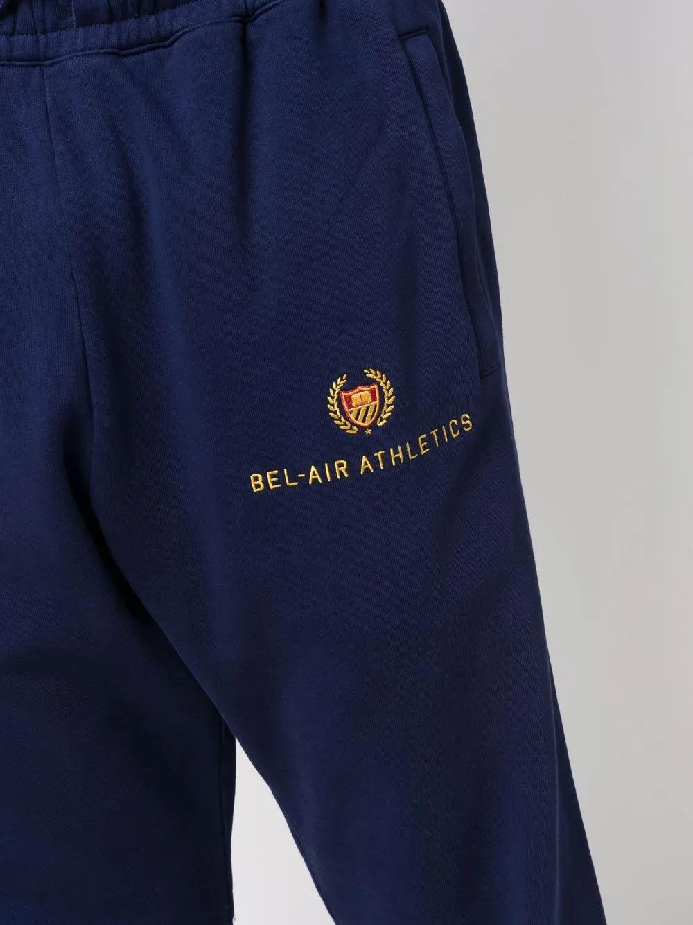 スウェット・トレーナー BEL-AIR ATHLETICS embroidered logo crest trousers ecru BEL-AIR ATHLETICS embroidered logo crest trousers ecru