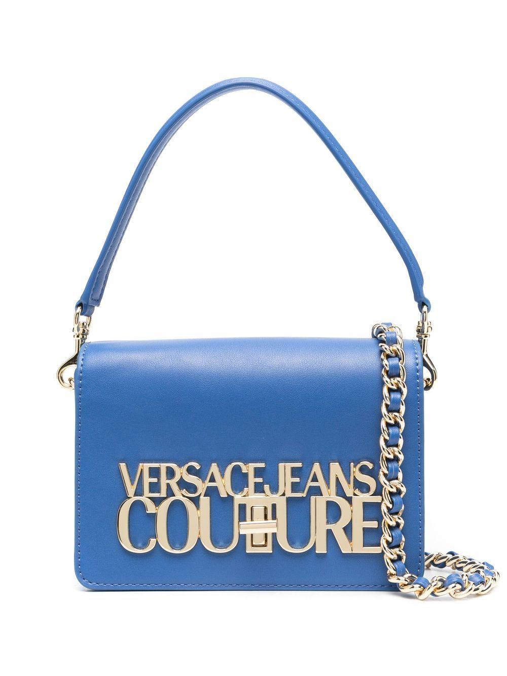 Versace Jeans Couture Logo-plaque Crossbody Bag in Blue | Lyst