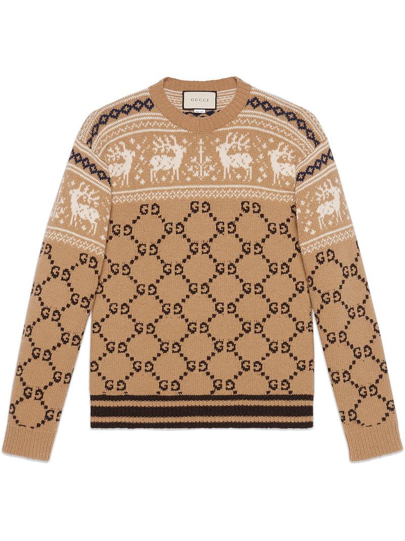 gucci reindeer sweater