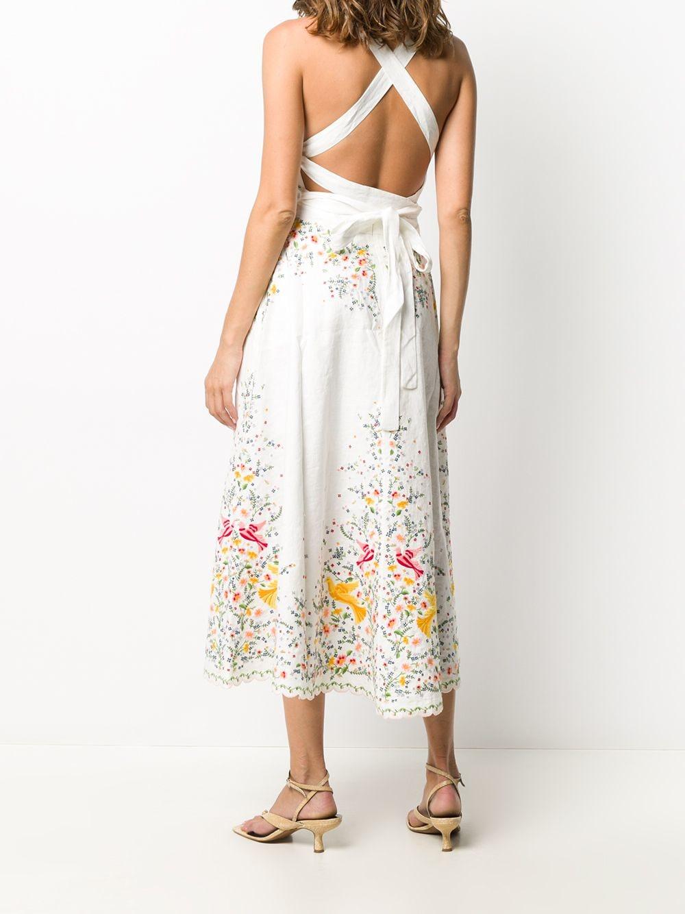 carnaby embroidered bird dress