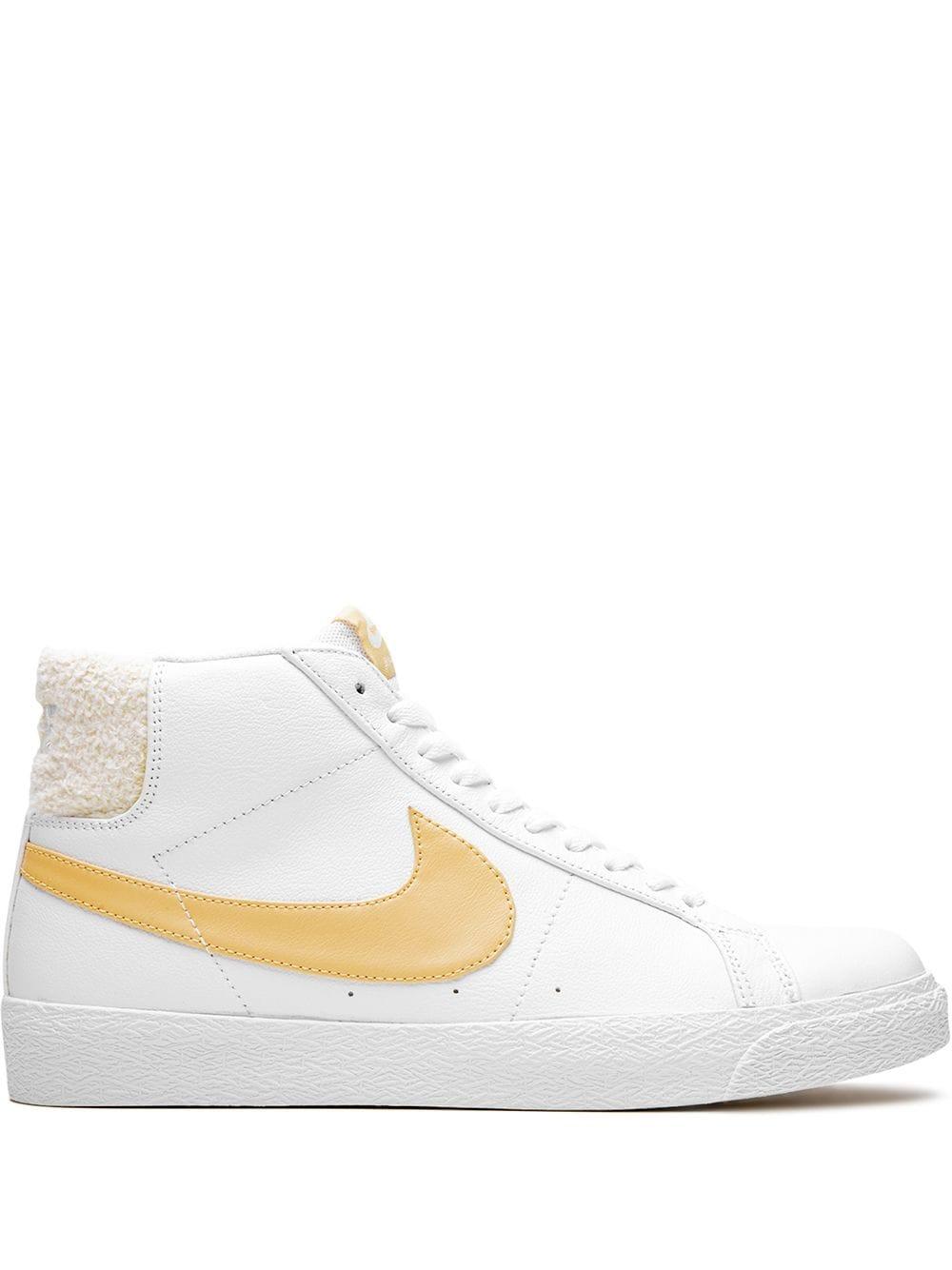 Nike Sb Zoom Blazer Mid Premium Skate Shoe in White for Men | Lyst