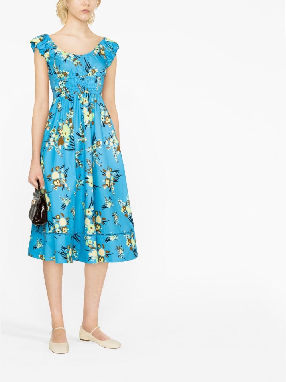 Blue floral discount tory burch