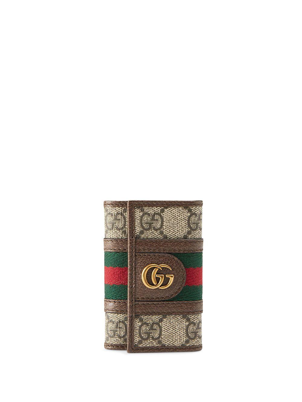Gucci Leather Ophidia GG Keychain for Men Lyst