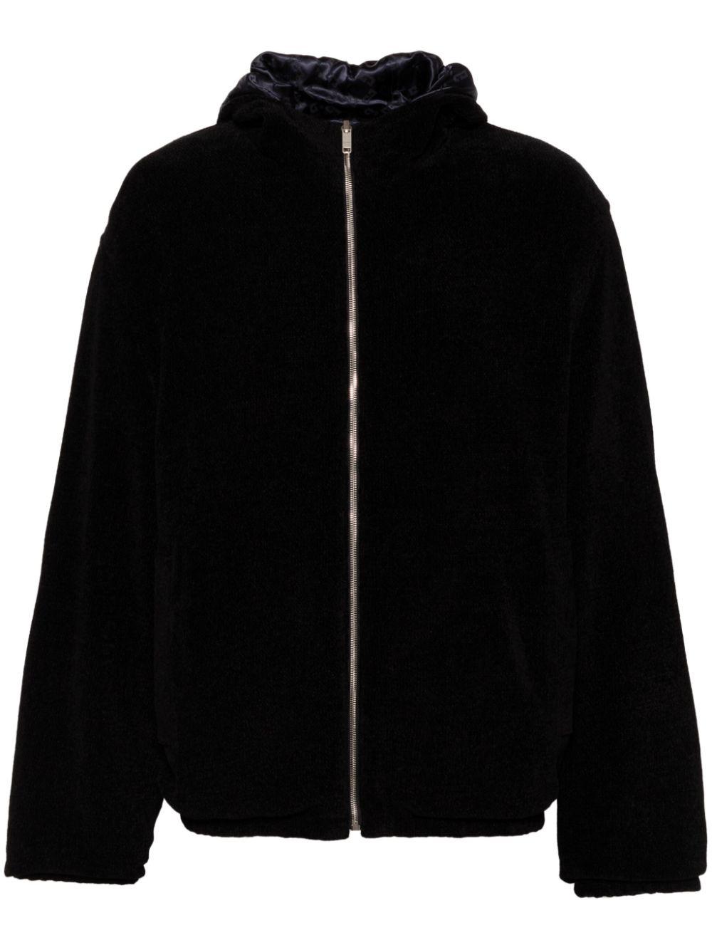 Givenchy メンズ ブラック 4g Reversible Hooded Jacket ジャケット