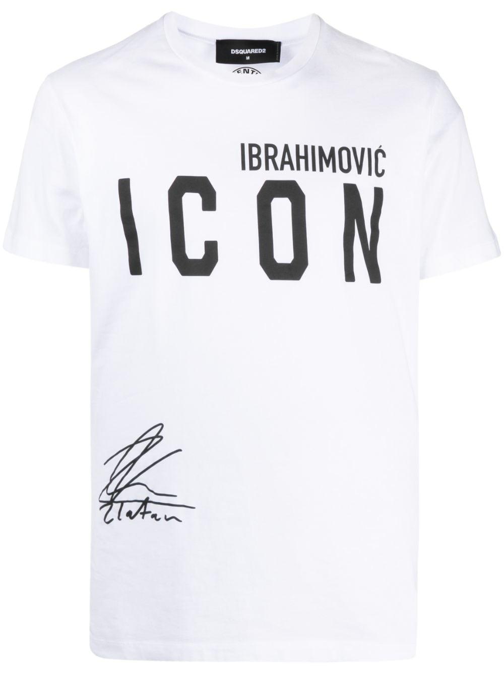 T-shirt x Zlatan Ibrahimovic Icon con stampa da Uomo di DSquared² in Bianco  | Lyst