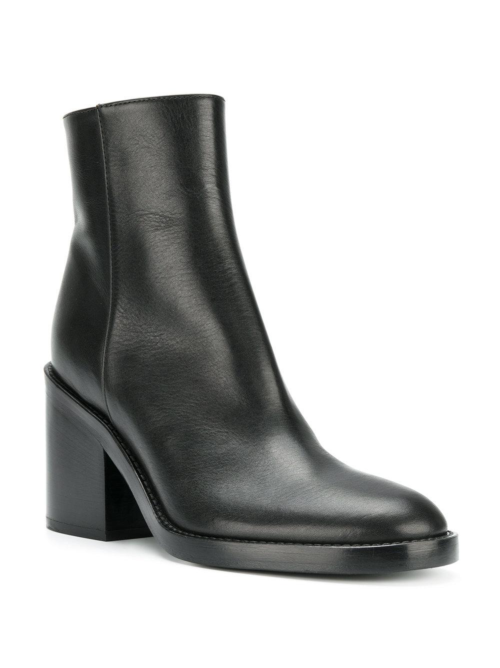 ann demeulemeester tapered heel ankle boots