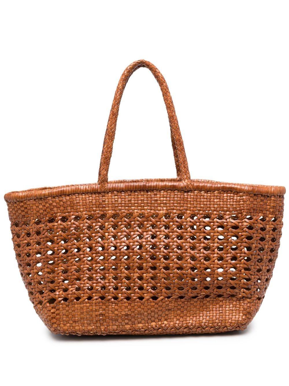 Dragon Diffusion Cannage Interwoven Leather Tote Bag in Brown Lyst