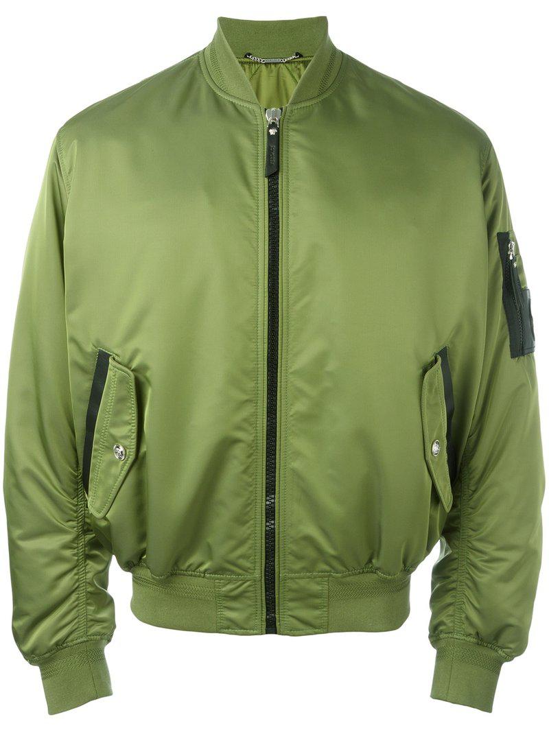 versace green bomber jacket