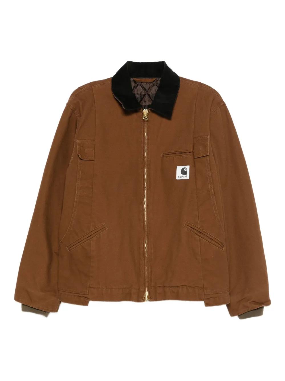 Sacai X Carhartt コントラストカラージャケット ブラウン | Lyst