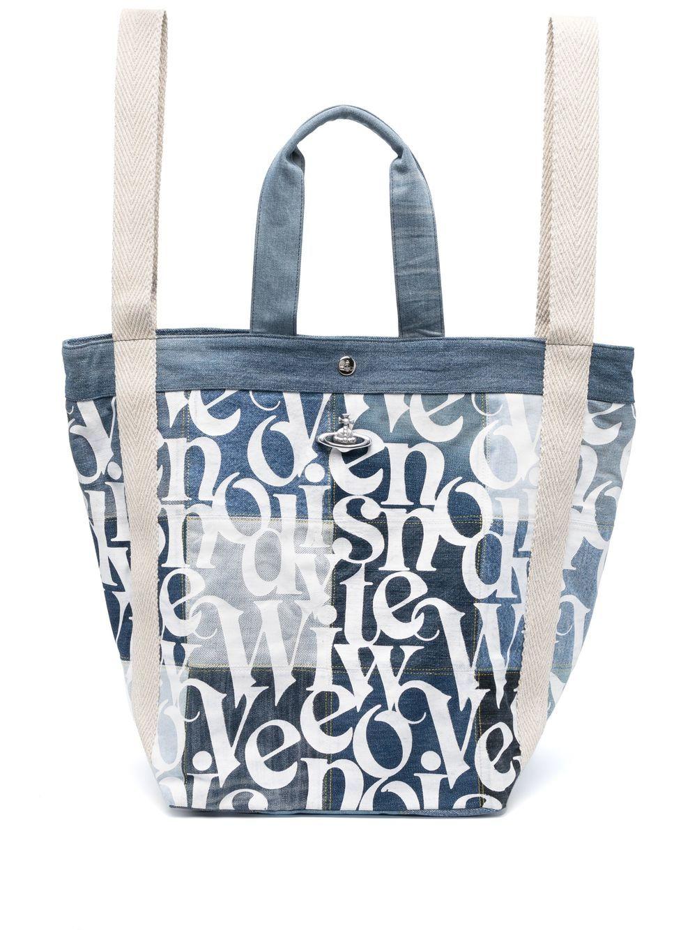 Vivienne Westwood Worker Runner Canvas Tote Bag in Blue Lyst Canada