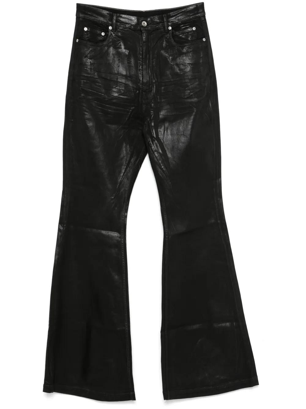 opium bolan似 black boots cut flare denim DRKSHDW - PANTS - Rick Owens