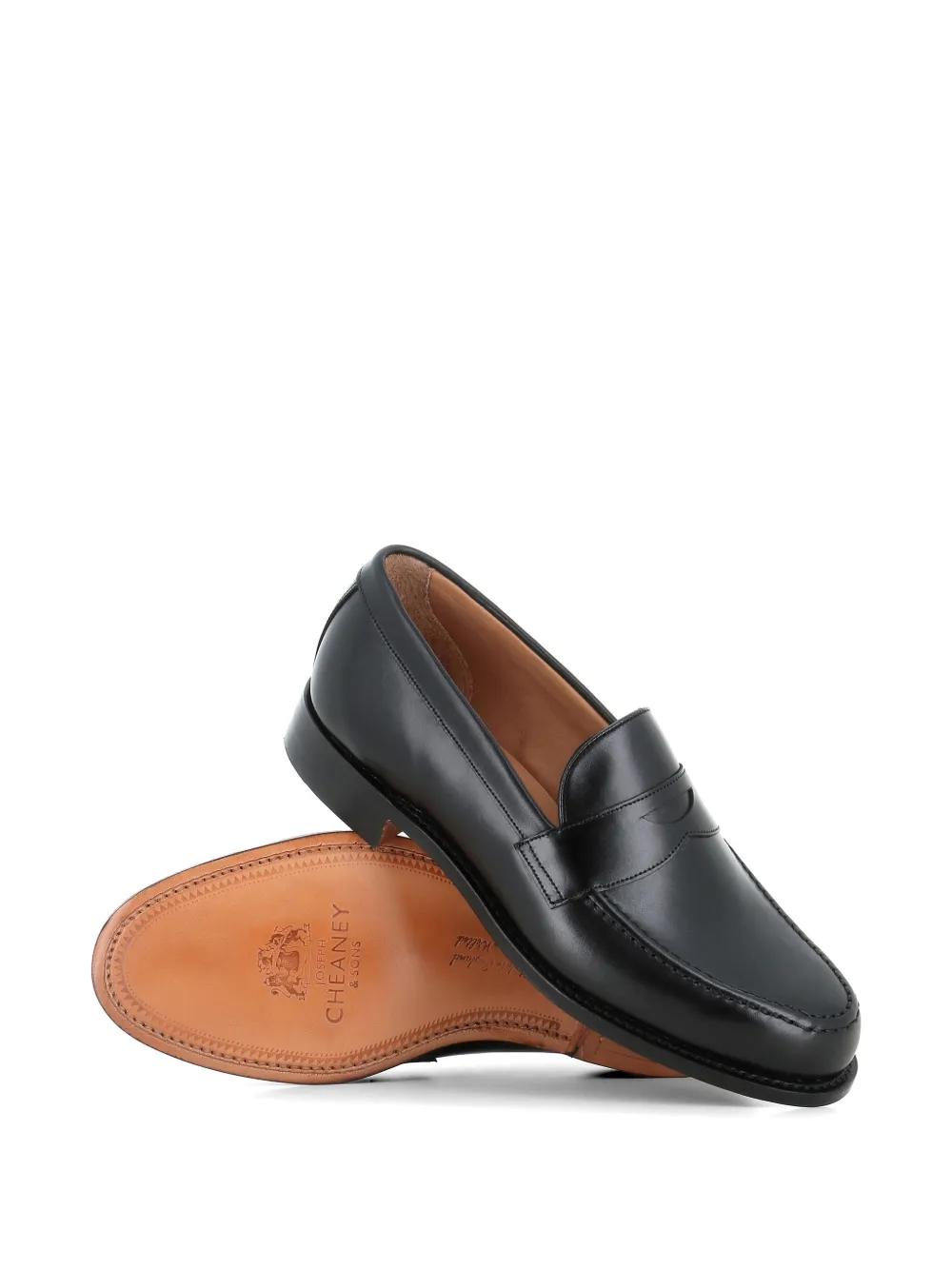 cheaney-black-Penny-Leather-