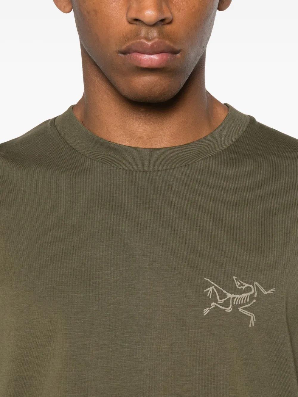 Arc'teryx Logo-Embroidered Crew-Neck T-Shirt in Green for Men | Lyst
