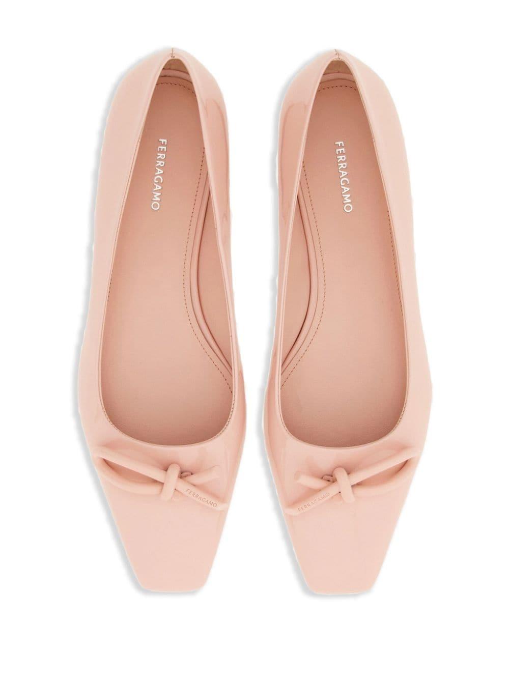 Ferragamo pink clearance flats