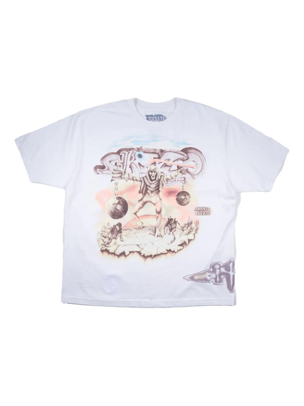 Tシャツ・カットソー Travis Scott Fly-Thru T-shirt Travis Scott x Virgil Abloh By A Thread Tee (Cactus Jack