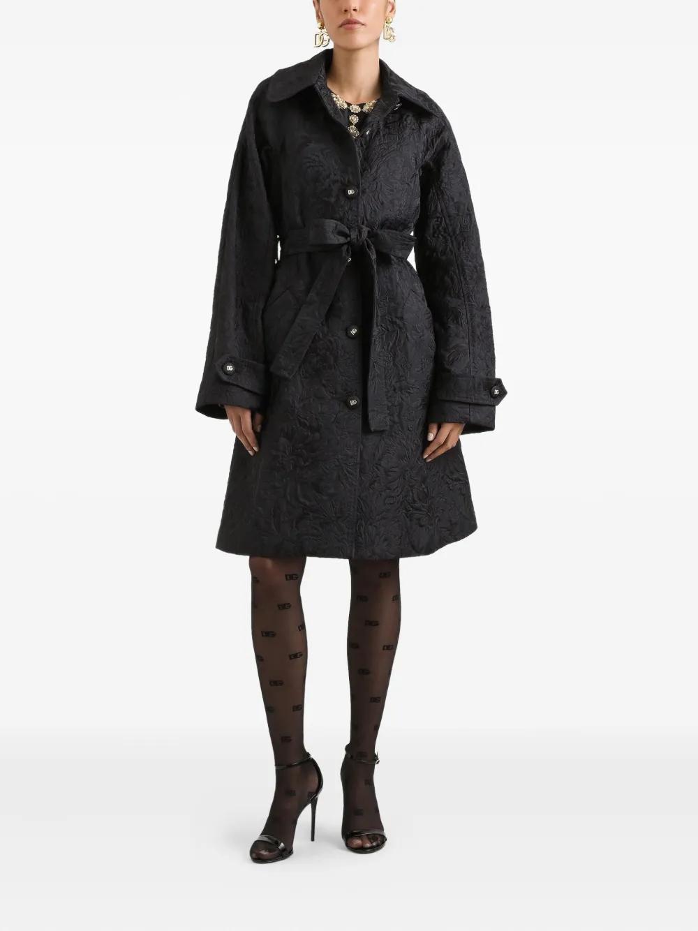 ピーコート Dolce & Gabbana Trench Dolce & Gabbana White Trench Coat - Dolce & Gabbana