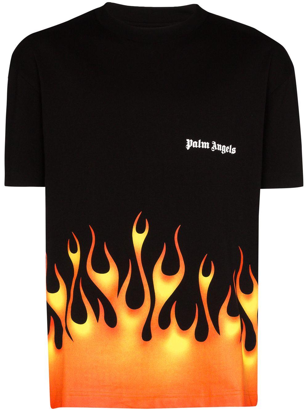 Palm Angels Firestarter Classic Tee in Black for Men