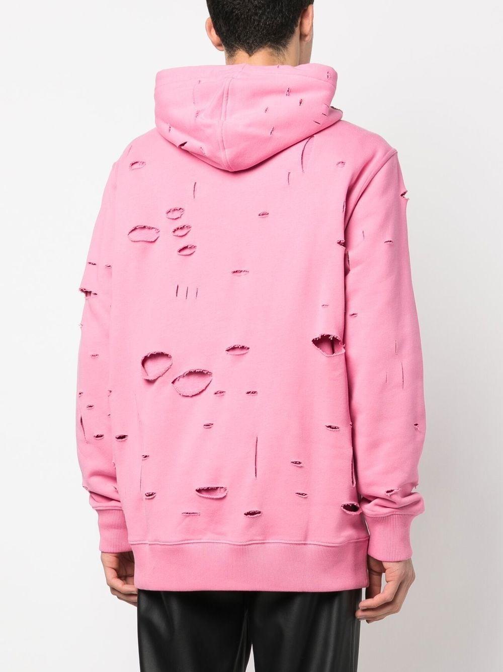 Givenchy distressed top hoodie pink