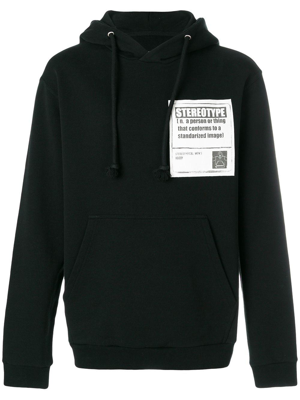 Maison Margiela Cotton Stereotype Hoodie in Black for Men - Save 75% - Lyst