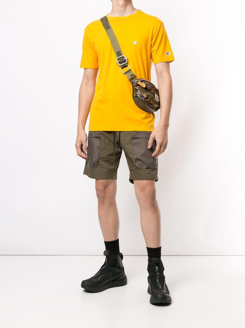 Champion Cotton Logo Tshirt in Yellow for Men Lyst