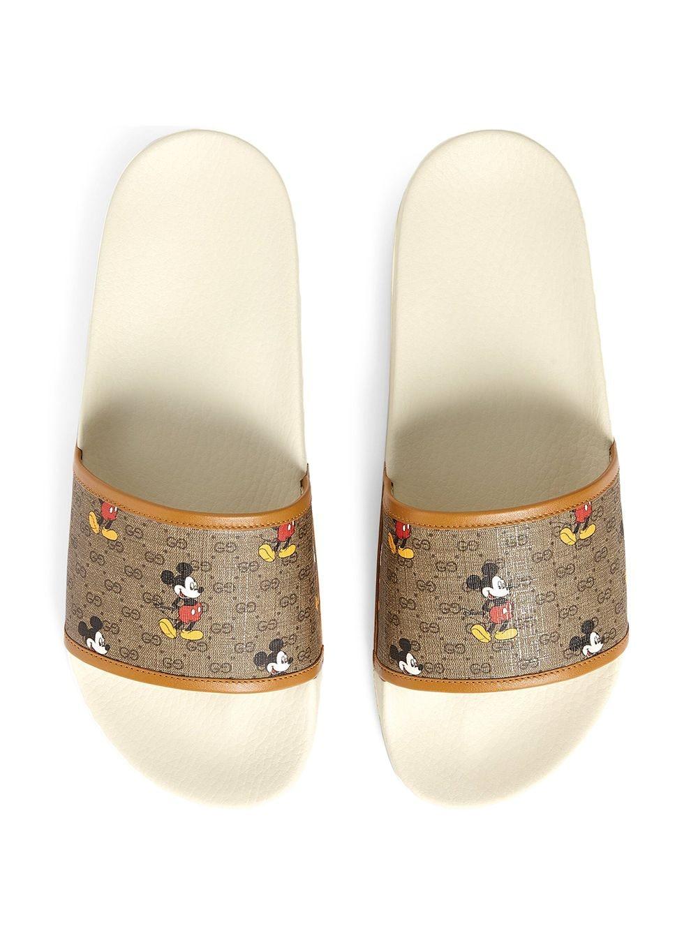 Gucci X Disney Mickey Mouse-print Slides for Men | Lyst