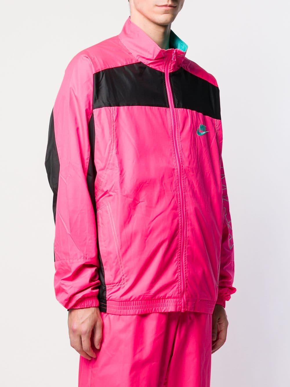 Noroeste discreción Allí Nike Men's Pink Atmos Vintage Patchwork Track Jacket
