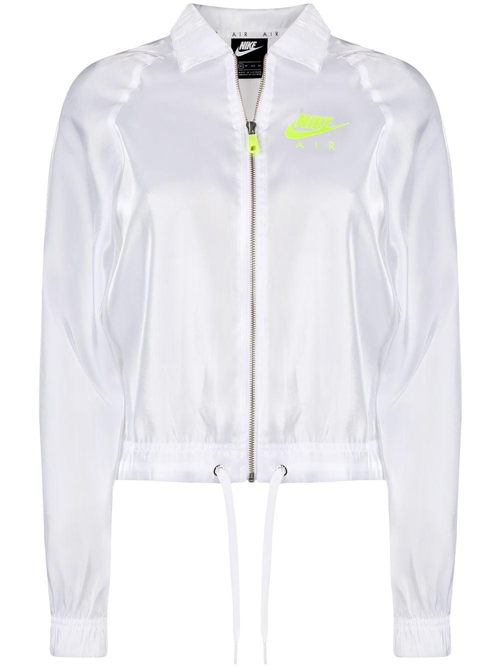 Nike Sheer Sports Jacket in White | Lyst