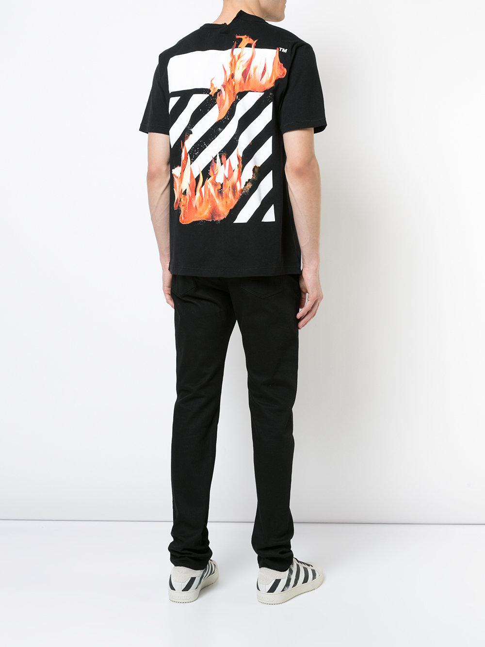 c/o Virgil Abloh Flame Graphic in Black for Men |