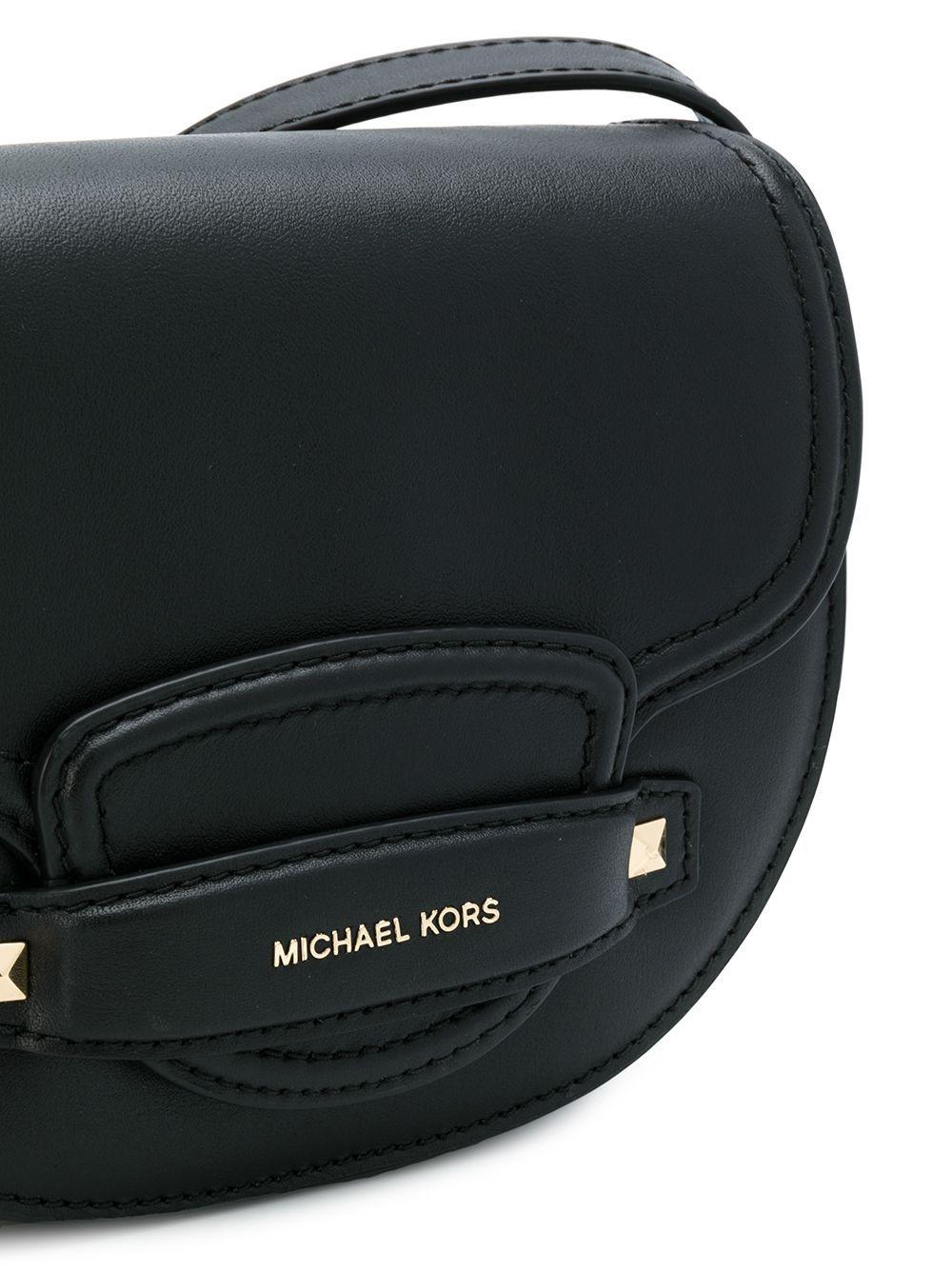 MICHAEL Michael Kors Leather Cary Mini Crossbody Bag in Black - Lyst