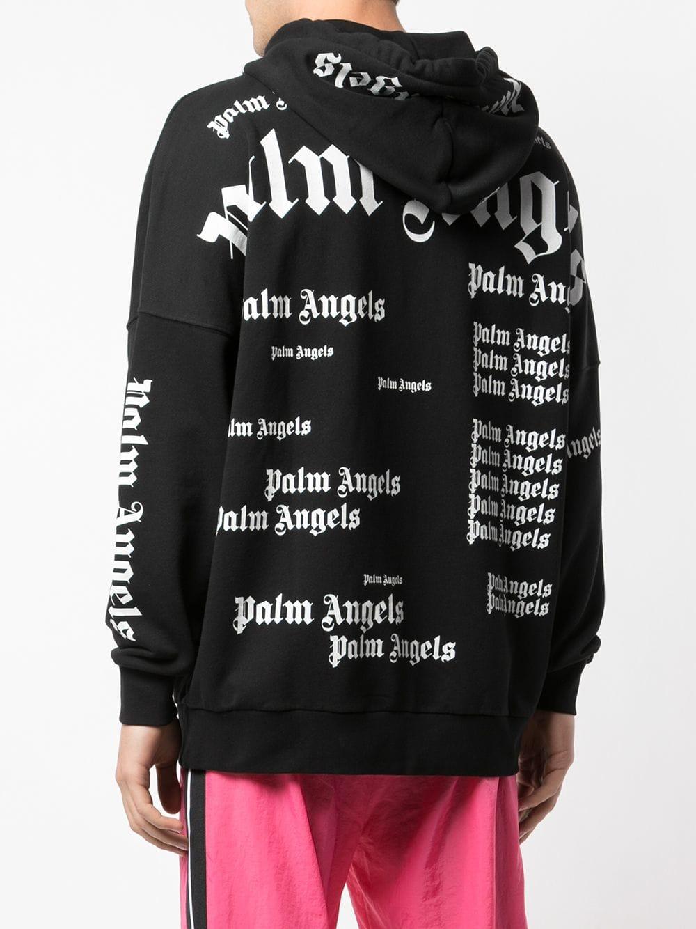palm angels black sweatshirt