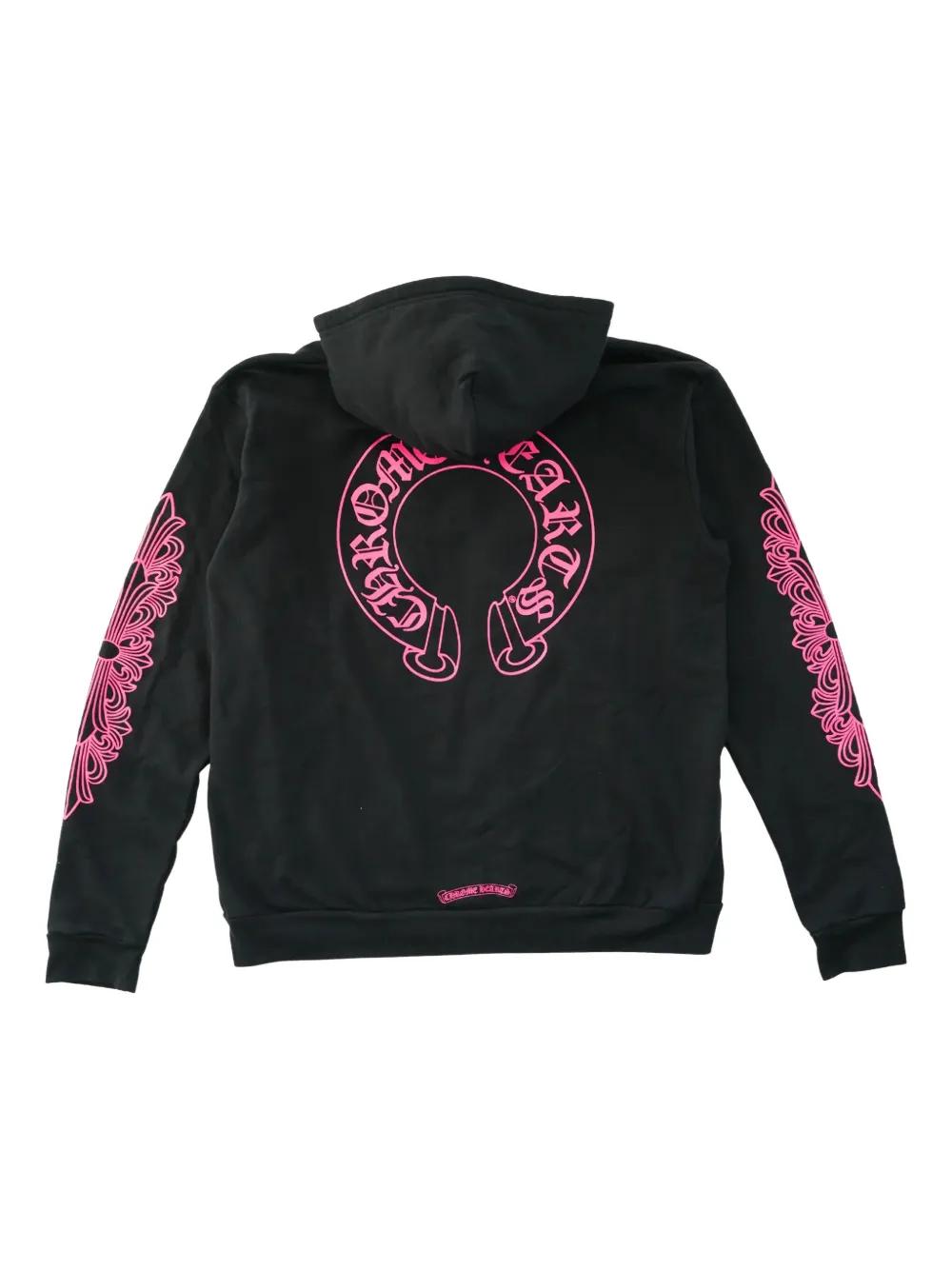 Chrome Hearts Horseshoe Zip-Up Hoodie in Black for Men | Lyst