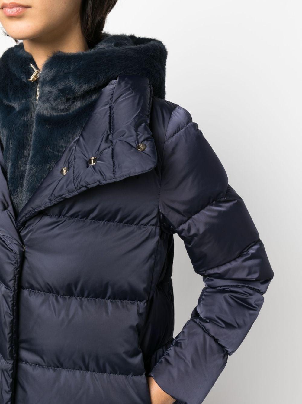 Herno High-neck Padded Coat in Blue | Lyst