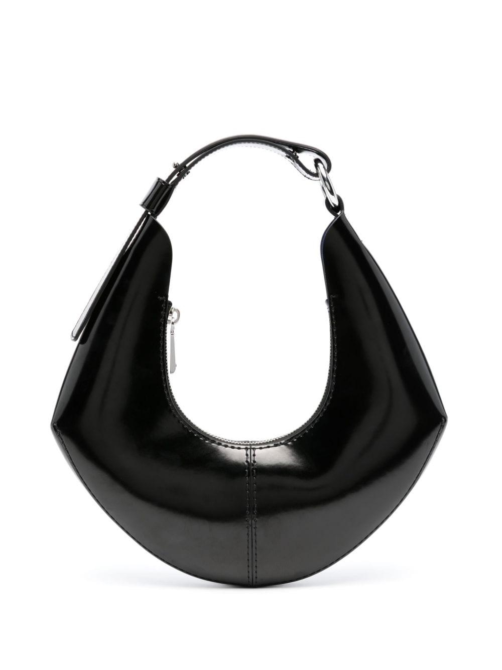 PROENZA SCHOULER WHITE LABEL Small Chrystie Leather Shoulder Bag in Black