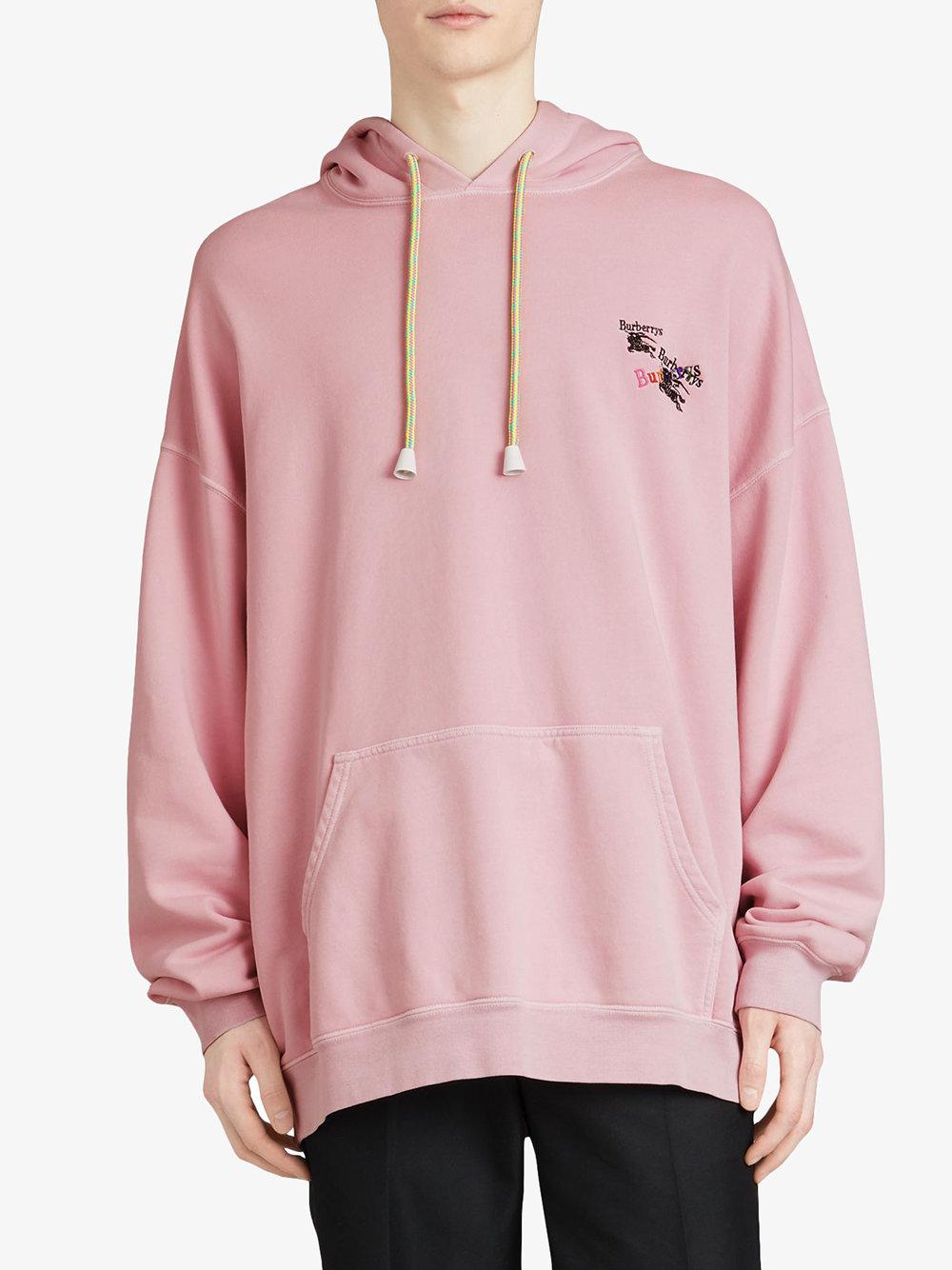 burberry pink hoodie