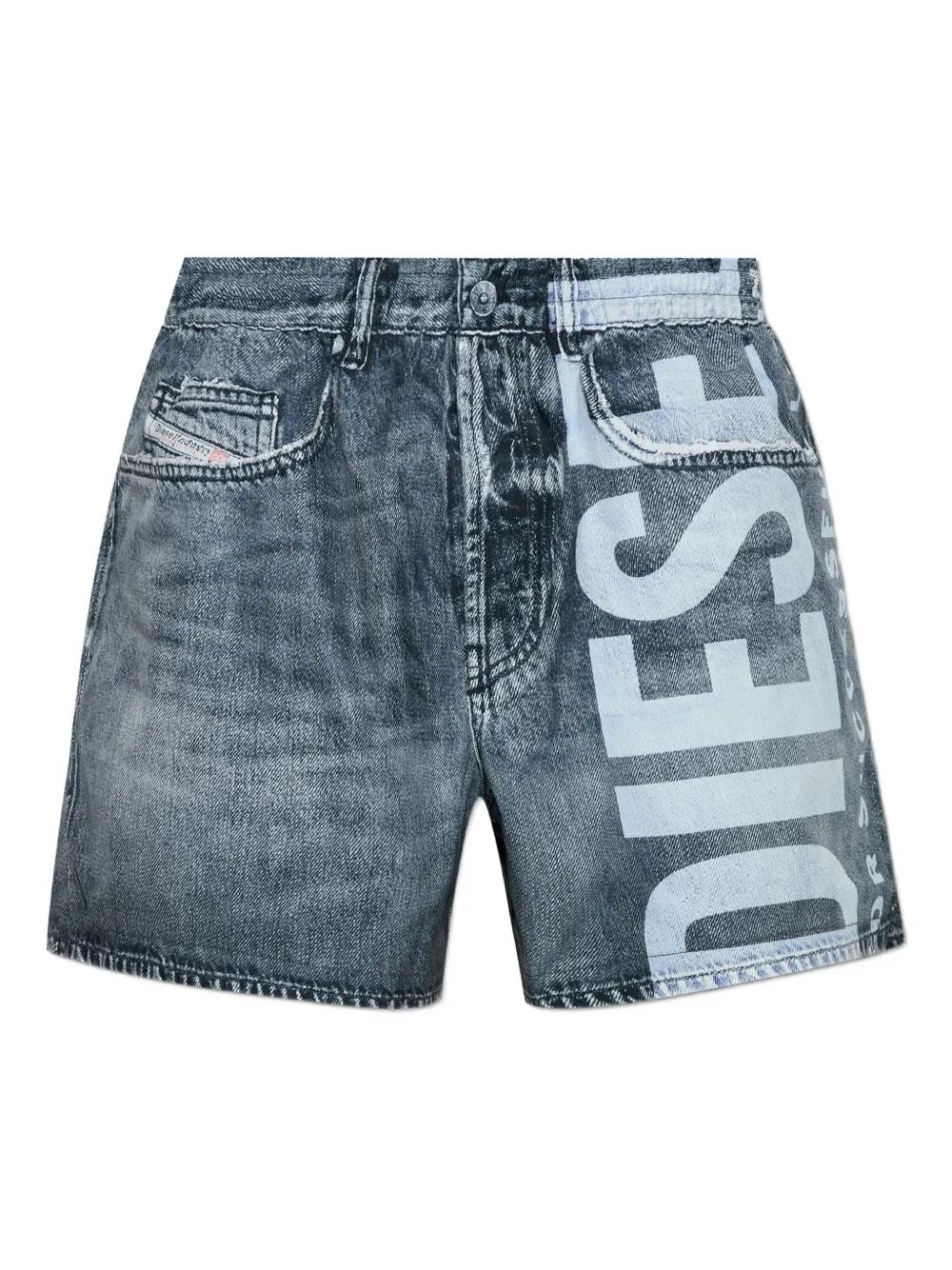メンズ DIESEL P-eel ダメージ ショートパンツ レッド | Lyst
