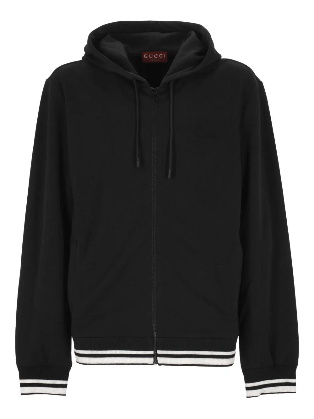 gucci-black-Zip-Up-Long-Sleeve