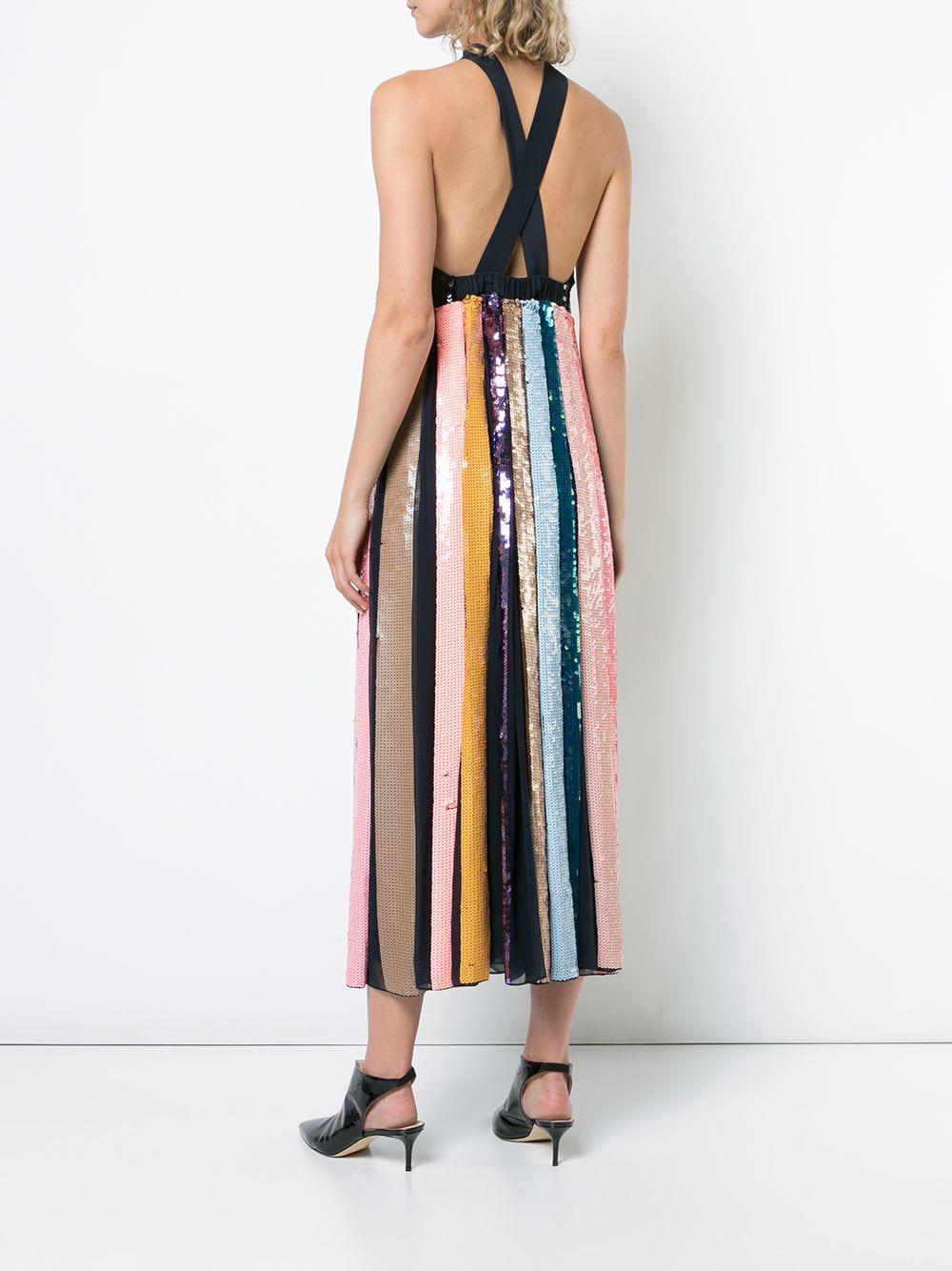 tibi beaded sequin overall dress