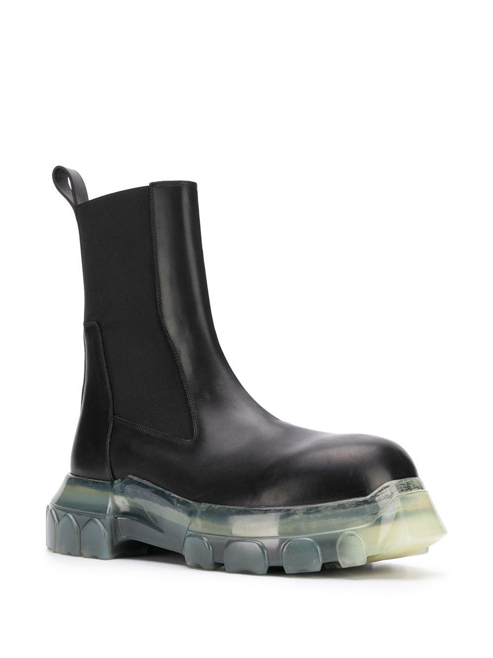 Stivali Mega Bozo Tractor BeetleRick Owens in Pelle da Uomo colore Nero |  Lyst