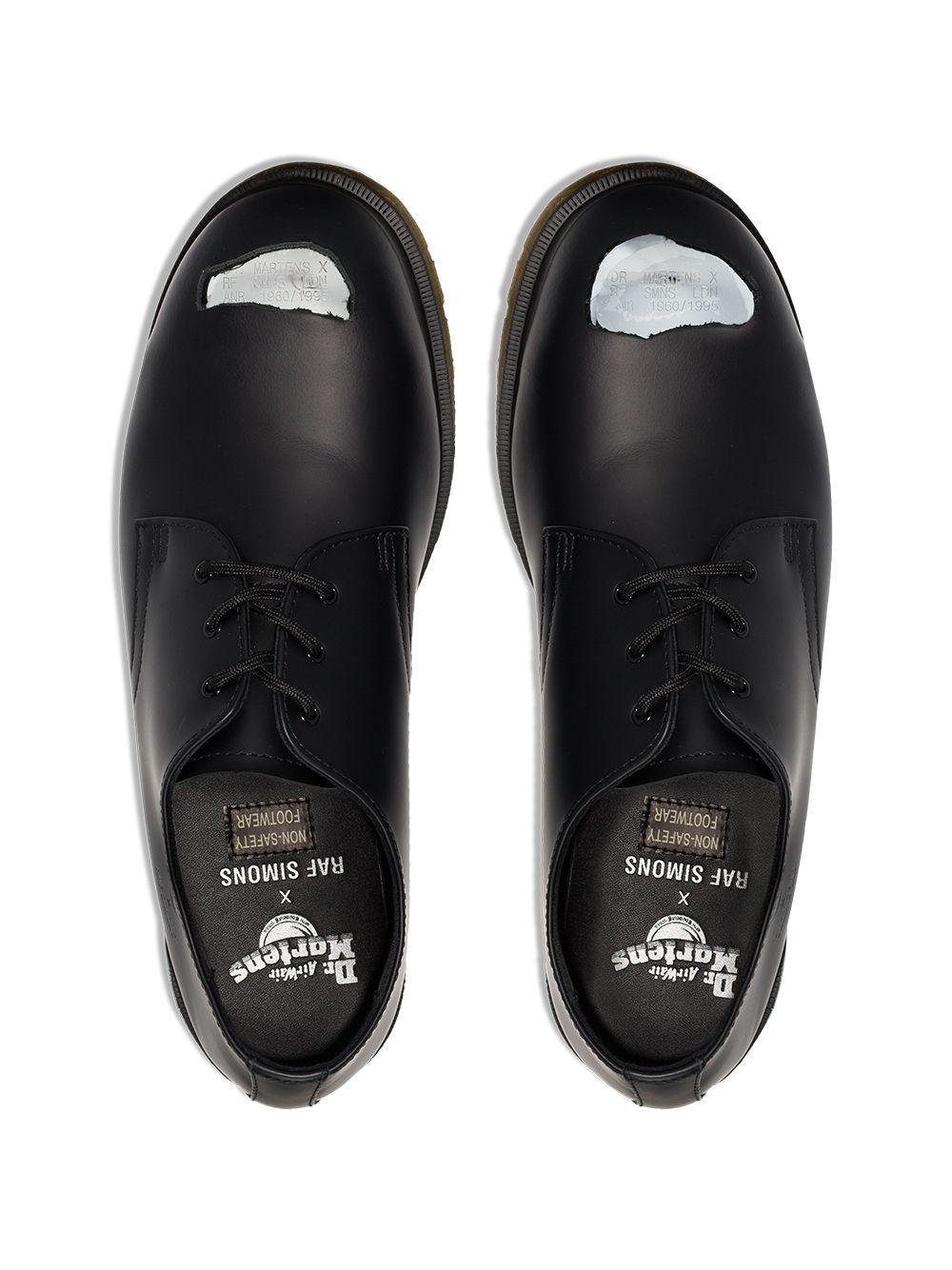 Raf Simons X Dr Martens Leather Derby Shoes in Black for Men | Lyst