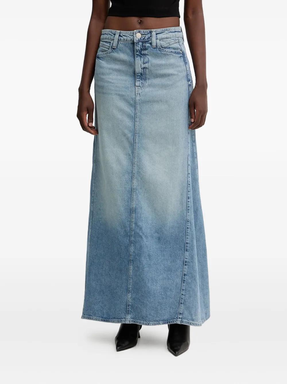 Guess Denim Maxi Skirt in Blue